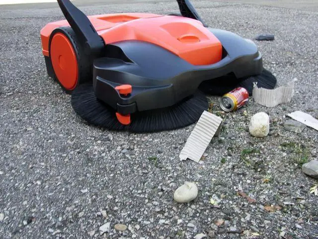 Alt view image 2 of 3 - Haaga 677 Profi-line Battery Powered Triple Brush Sweeper, 31" Width