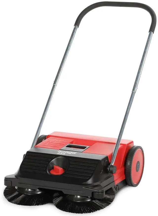 Main image of Haaga Starmix 255 Hand Sweeper - Ideal for Smaller Areas with 55cm Sweeping Width - Capacity 1,600 m²/h - Container Volume 20 litres - Beltless Drive with Dual Disc Brushes