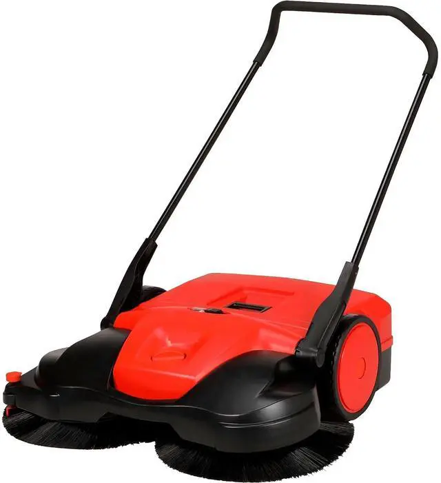 Main image of BISSELL BigGreen Commercial BG697 Battery Powered Triple Brush Push Power Sweeper, 13.2 gal Debris Container, 42" Height, 38" Width, Polypropylene, Green