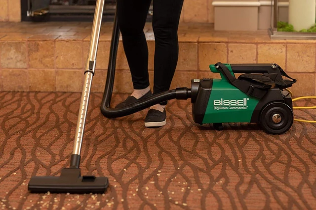 Alt view image 2 of 3 - Bissell BigGreen Commercial BGC3000 Portable Canister Vacuum, Green, Black