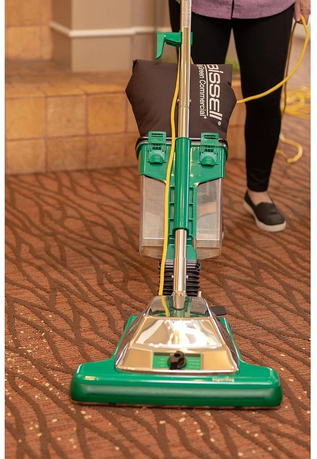 Alt view image 3 of 3 - Bissell BigGreen Commercial BG102DC ProCup Comfort Grip Handle Upright Vacuum with Magnet, 870W, 16" Vacuum Width