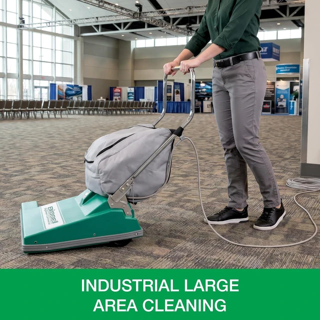 Alt view image 2 of 6 - BISSELL BigGreen Commercial BG-CC28 Extra Wide Vacuum Cleaner, 28" Cleaning Path, 36.5" Height, 29" Length, 36" Width