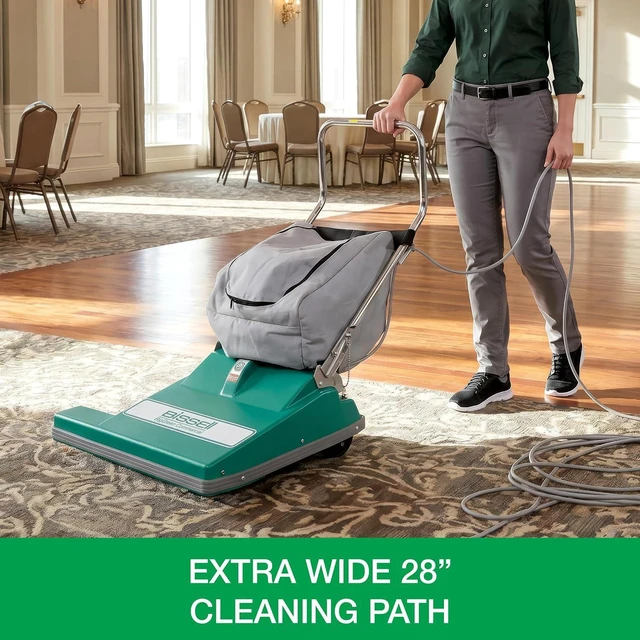 Alt view image 3 of 6 - BISSELL BigGreen Commercial BG-CC28 Extra Wide Vacuum Cleaner, 28" Cleaning Path, 36.5" Height, 29" Length, 36" Width