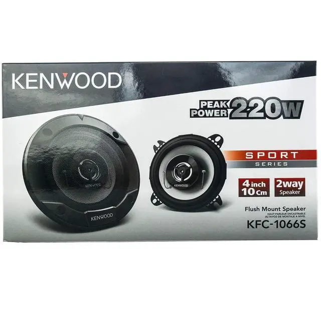 Alt view image 5 of 5 - Kenwood KFC-1066S 4" 2-way Speakers