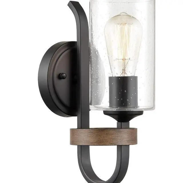 Alt view image 2 of 7 - HYDELITE Enhance Your Space with Modern Black Ceiling Light and Industrial Black Wall Sconce Combo