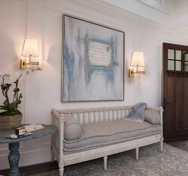 Alt view image 7 of 7 - Luxurious Gold Swing Arm Wall Lamp & Flush Mount Ceiling Light Drum