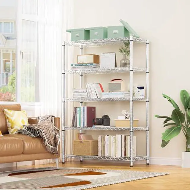 Alt view image 6 of 7 - M Steel Storage Shelving Utility Shelving Unit Steel Organizer Wire Rack for Home,Kitchen,Office,Garage