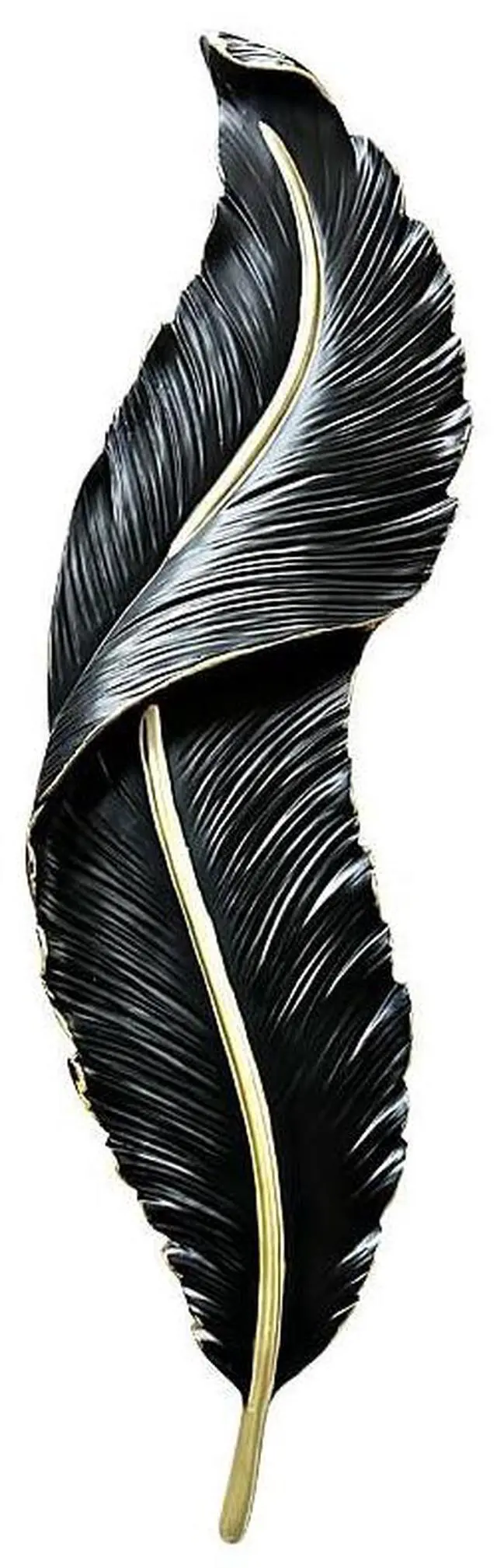 Main image of LED Sconces Wall Lighting Black Feather Wall Light Modern Dimmable Wall Sconce Lights Mid Century Elegant Wall Lamp Creative Unique Resin Design for Bedroom Living Room Hallway