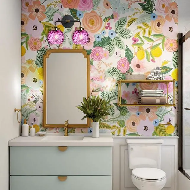 Alt view image 7 of 7 - Bathroom Vanity Light Fixture 2 Lights Glass Globe Wall Sconce Lights Purple Wall Lamp Modern Wall Mount Light Hammer Pink Glass Shade Vanity Light Sconces for Over Mirror Hallway
