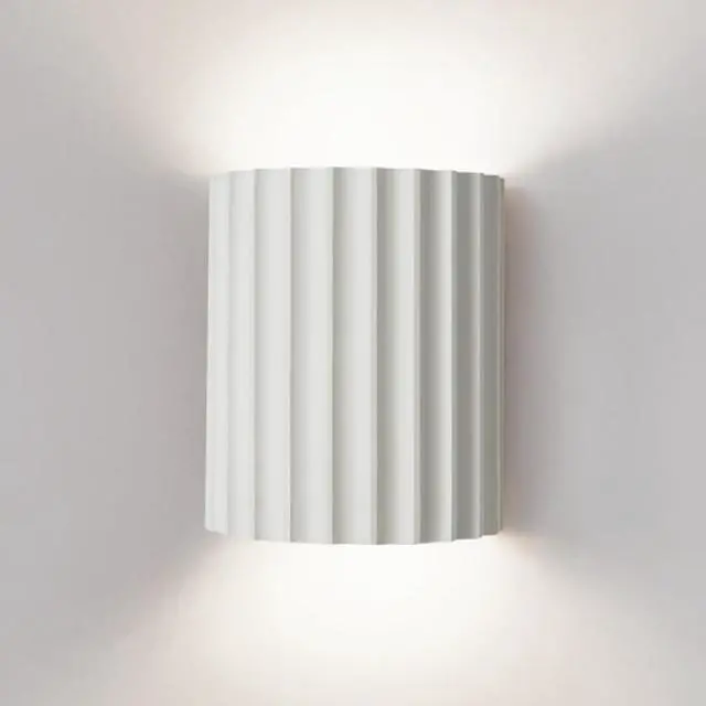 Main image of Small White Wall Light Fixture Nordic Macaron Wall Sconce Indoor Up and Down Wall Sconce Unique Resin Shade Antique Modern Wall Light for Living Room Hallway Bedside