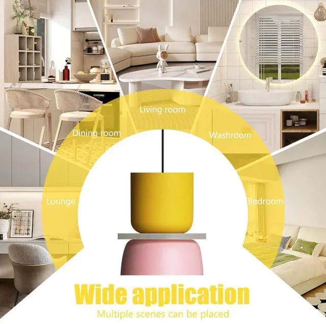 Alt view image 3 of 7 - Mid Century Chandelier Pendant Light Macaron Colorful Hanging Light with Aluminum Barn Shade Nordic Modern Ceiling Pendant Lights Fixtures for Dining Room Kitchen Island Farmhouse