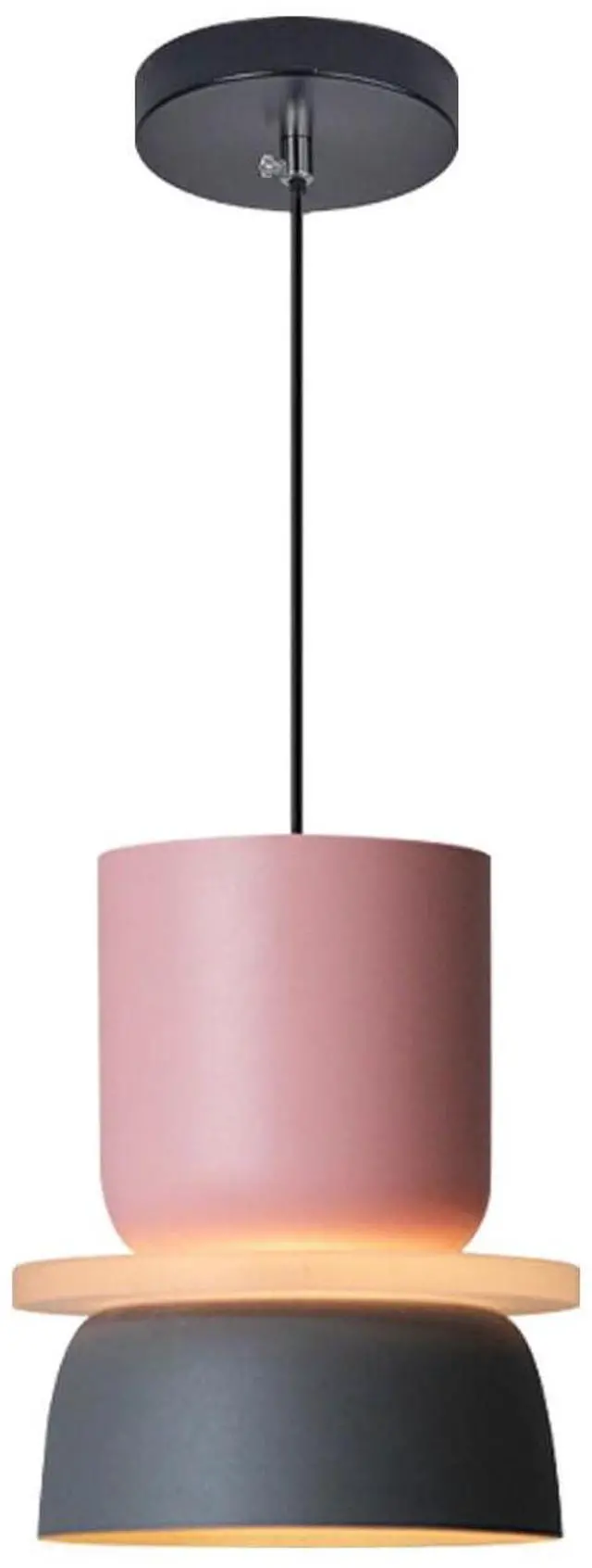 Main image of Color Pendant Light Nordic Pendant Lights Mid Century Modern Hanging Lamp Navy Blue Pink Macaron Color Barn Shade Vintage Colorful Pendant Lighting Kitchen Island Dining Bedroom
