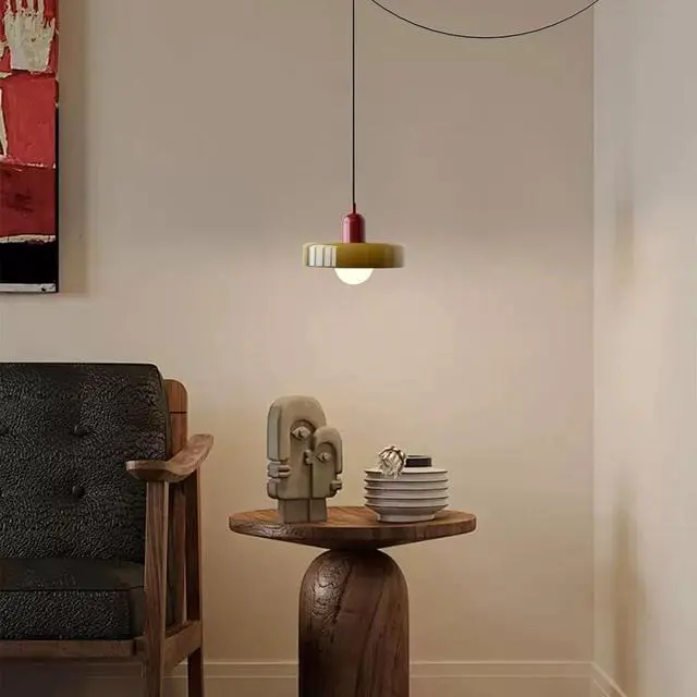 Alt view image 7 of 7 - Plug Hanging Lamp Green Glass Pendant Light Plug in Cord Modern Kitchen Island Plug Pendant Lights with Cord On/Off Switch Mid Century Plug in Pendant lamp for Dining Room