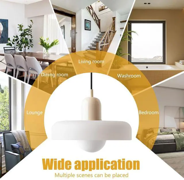 Alt view image 3 of 7 - Vintage Glass Pendant Light Kitchen Island Plug in Pendant Lamp with Milk White Glass Shade,Plug-in Cord Modern Ceiling Hanging Light Dining Living Room Hallway Schoolhouse