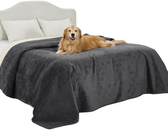 Main image of Waterproof Bed Cover for Bed and Dogs Quick Drying, 82x102IN | Waterproof Blanket Washable for Large Dogs King Bed Cozy, Lightweight Furniture Protector for Pet Cat, Ash Grey