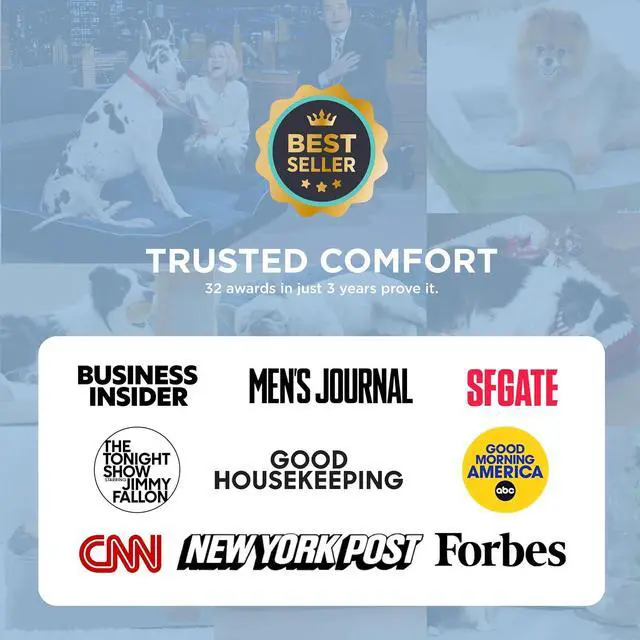 Alt view image 2 of 7 - Cooling Dog Beds for Small Dogs with Removable Washable Cover | 24" Orthopedic Puppy Couch Sofa Waterproof, Comfy Bolster Sides, Cool Pet bed for Cats,Senior Dogs, Cooling Grey