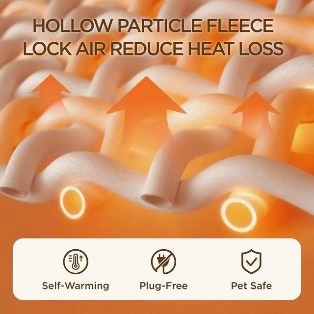 Alt view image 3 of 7 - Self Warming Orthopedic Dogs Bed for Small Dogs - Washable Small Dog Bed Waterproof, Comfort Pet Couch with Removable Cover, Pets Sofa with Nonskid Bottom, Brown, Non-Electric