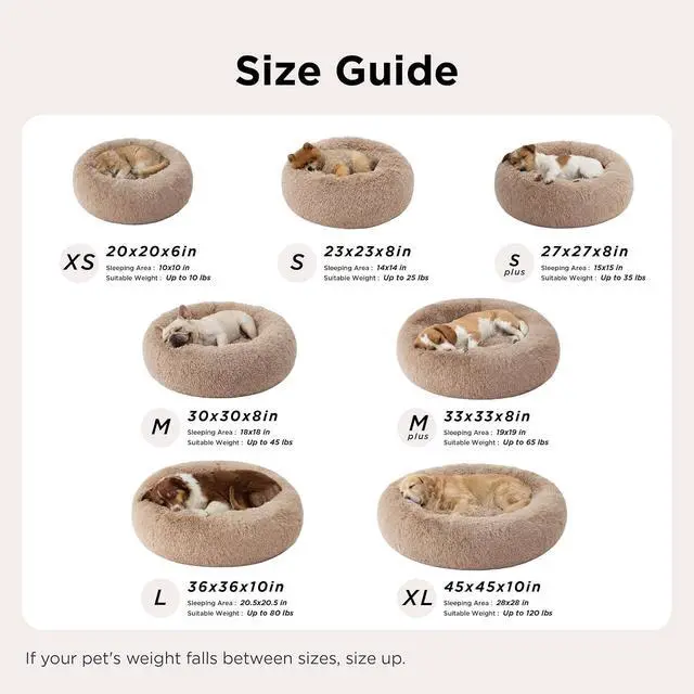 Alt view image 5 of 6 - Calming Dog Bed Medium Size Dog Donut Washable Pet Bed,30ins Pink | Fluffy Faux Fur Round Cuddler,Machine Washable,Anti-Slip Bottom,Anti-Anxiety,Deep Sleeping for Pets Up to 45 Lbs