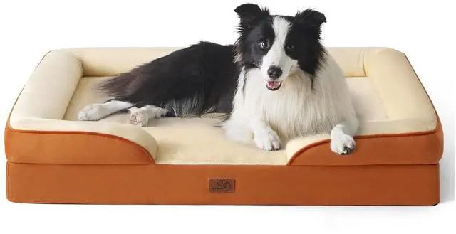 Main image of Orthopedic Dog Beds Large Sized Dog with Removable Washable Cover | 35" Classic Big Dog Couch Sofa Waterproof, Bolster Sides, Nonslip Bottom, Comfy Pet Bed for Cats, Senior Dogs, Ember Clay