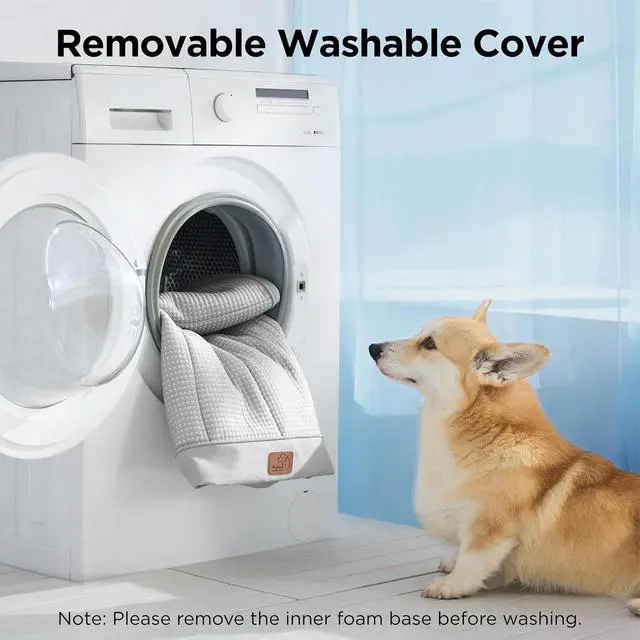 Alt view image 6 of 7 - Cooling Dog Beds Large Sized Dog, Breathable Pet Summer Bed, 36Inch | Orthopedic Egg Crate Foam, Cold Summer Pad Mat, Non-Slip Bottom, Comfy Removable Washable Cover, For Pets Up to 55 lbs