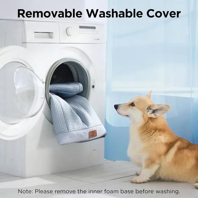 Alt view image 6 of 7 - XL Cooling Dog Bed for Crate, Breathable Pet Summer Bed, 41x29 Inch | Orthopedic Egg Crate Foam, Cold Summer Pad Mat, Non-Slip Bottom, Comfy Removable Washable Cover, For Pets Up to 65 lbs