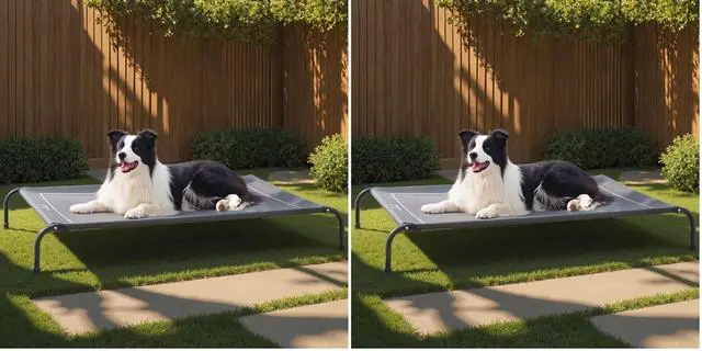 Main image of Outdoor Elevated Cooling Dog Bed Large Sized Dog, 49in Grey (Pack of 2)