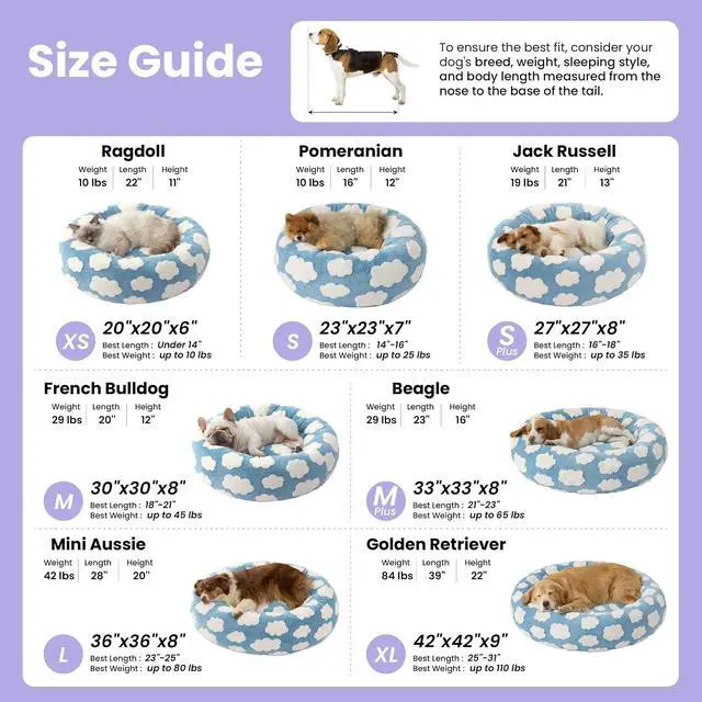 Alt view image 5 of 7 - Lesure Shown on TV Jacquard Donut Dog Beds Extra Large,Pink Taffy 42x42x9in | XL Orthopedic Calming Pet Bed Sofa, Original Design Pattern,Washable Cover, Home Decor as Gift for Pet,Anti Slip Bottom