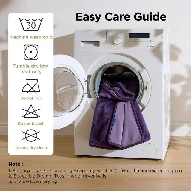 Alt view image 6 of 7 - Waterproof Blanket for Bed Soft Flannel Fleece,King 86"x108" | Dog Blankets for Large Senior DogsCouch Cover Throw for Pet Leakproof, Furniture Protector for Travel Camping,Eggplant