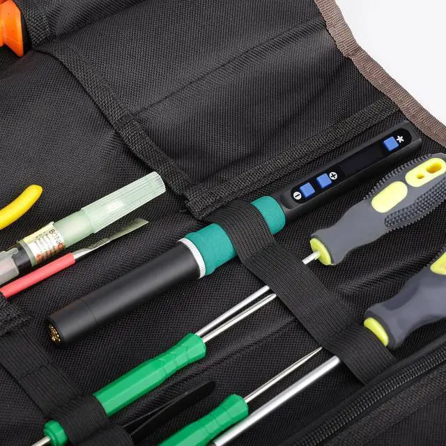 Alt view image 2 of 7 - 928D-IV Soldering Iron Kit with Fast Heating with C235 Tip, Dynamic Screen, Compact USB Soldering Iron with Tool Bag, Multi-Functional Cover, Type-C Charging, Sleep Mode, PD/QC Protocols
