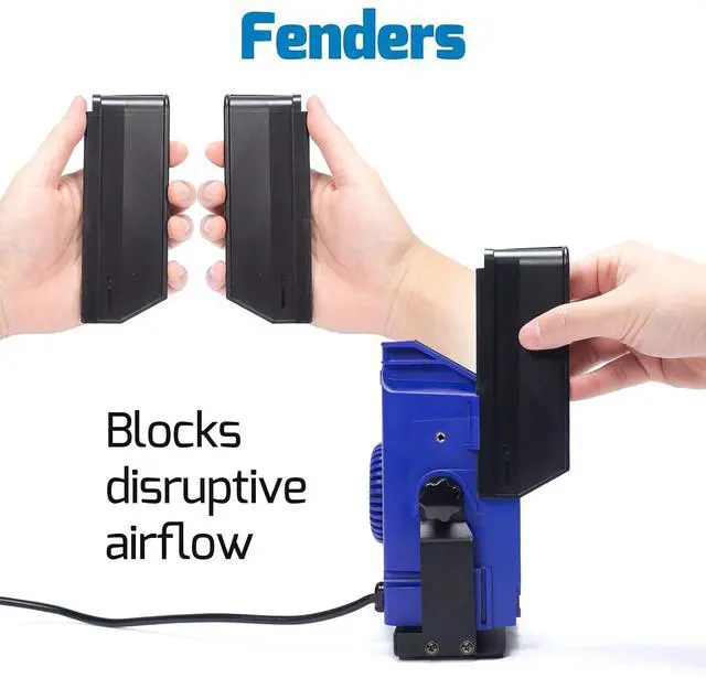 Alt view image 6 of 7 - 948DQ-I Fume Extractor Tool Bundle with M150 Silicone Soldering Mat 12.9x8.2 inches with 6 Filtration Adsorbers,Helping Hands for Adsorbing the Harmful Particles Generated from Soldering