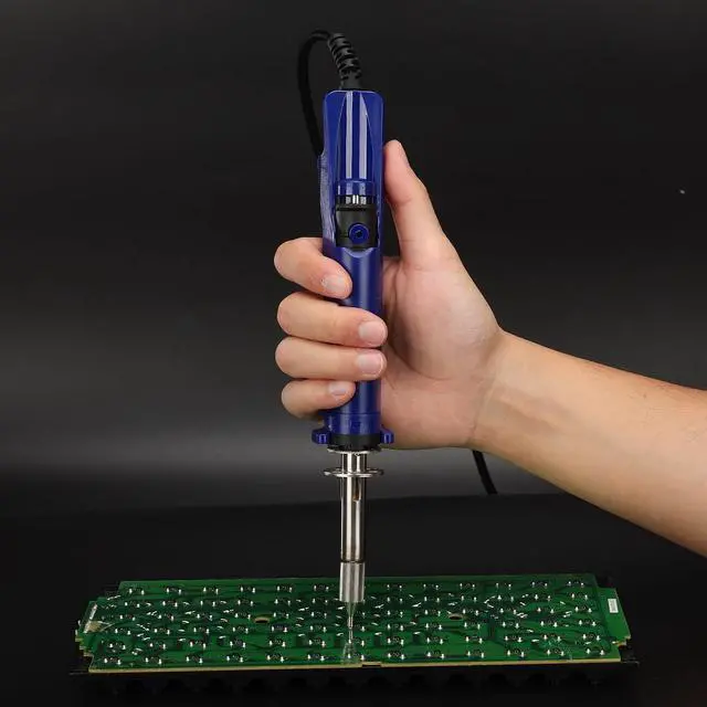 Alt view image 2 of 7 - 929D VI 180W Electric Desoldering Iron Tool Temperature Controlled with Removable Solder Sucker with 3 Nozzles Pump Function Soldering Iron