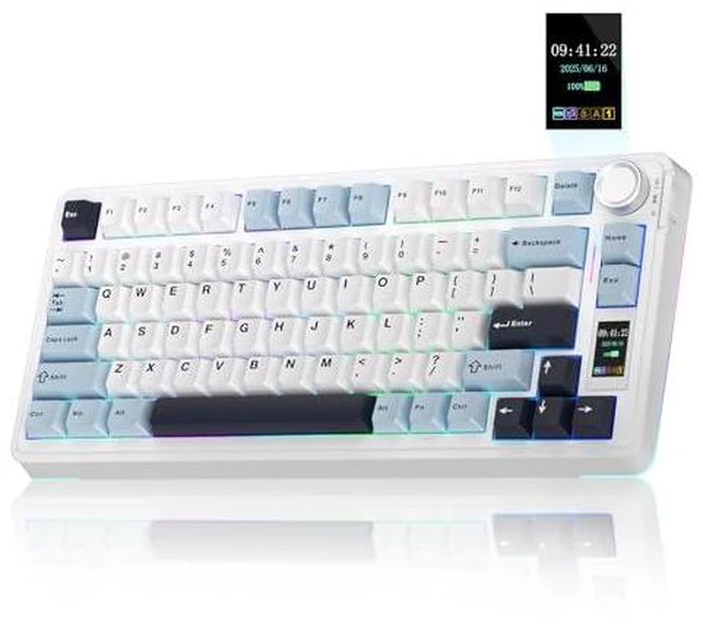 Alt view image 2 of 7 - Wireless Keyboard and Headset Combo, S75 Pro Mechanical Keyboard G7 Pro Wireless Headset