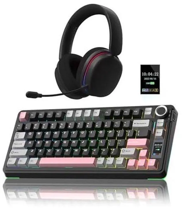 Main image of Wireless Keyboard and Headset Combo, S75 Pro Mechanical Keyboard G7 Pro Wireless Headset