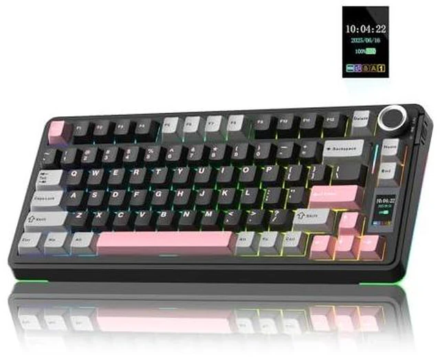 Alt view image 2 of 7 - Wireless Keyboard and Headset Combo, S75 Pro Mechanical Keyboard G7 Pro Wireless Headset