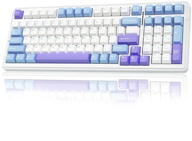 Alt view image 2 of 7 - Wireless Keyboard and Headset Combo, F99 Mechanical Keyboard G7 Pro Wireless Headset