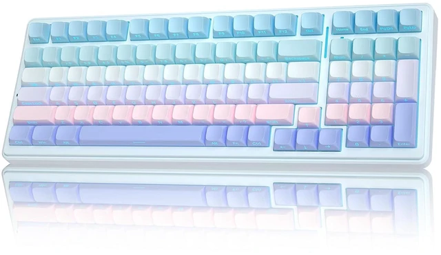 Main image of F99 Wireless Mechanical Keyboard,Triple-Mode(BT5.0/2.4GHz/USB-C),Gasket Mounted Creamy Keyboard with Linear Switches, Side Printed PBT Keycaps,RGB Backlit PC Gaming Keyboards for Win/Mac