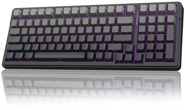 Main image of F99 Wireless Mechanical Keyboard,Gasket Structure Hot Swappable Custom Keyboard,RGB Backlit,Creamy Sound,Side Printed PBT Keycaps,2.4GHz/USB-C/BT5.0 Computer Gaming Keyboards
