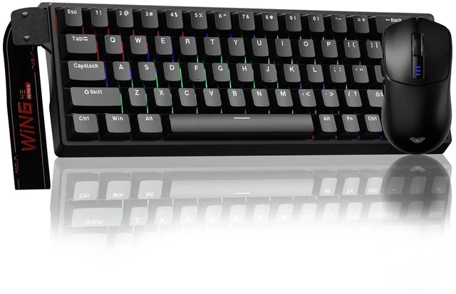 Main image of Gaming Mouse and Keyboard, SC580 Tri-Mode Gaming Mouse + WIN68 HE Magnetic Switch Wired Gaming Keyboard