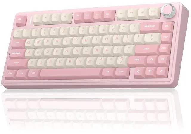 Alt view image 2 of 7 - Wireless Keyboard and Mouse Combo, F75 75% Mechanical Keyboards, Hot Swappable Custom Keyboard+SC580 Wireless Gaming Mouse