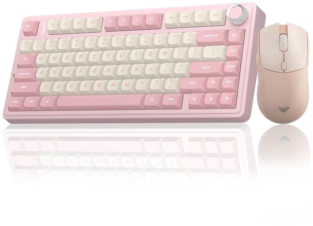 Main image of Wireless Keyboard and Mouse Combo, F75 75% Mechanical Keyboards, Hot Swappable Custom Keyboard+SC580 Wireless Gaming Mouse