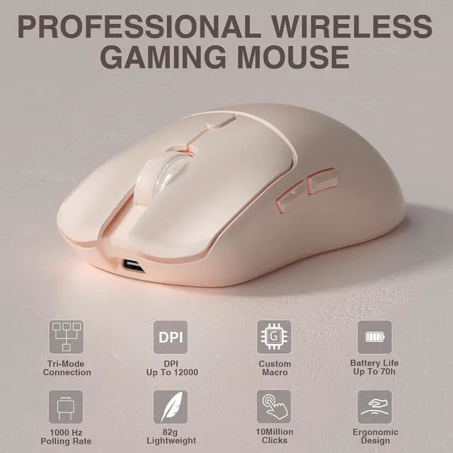 Alt view image 7 of 7 - Wireless Keyboard and Mouse Combo, F75 75% Mechanical Keyboards, Hot Swappable Custom Keyboard+SC580 Wireless Gaming Mouse