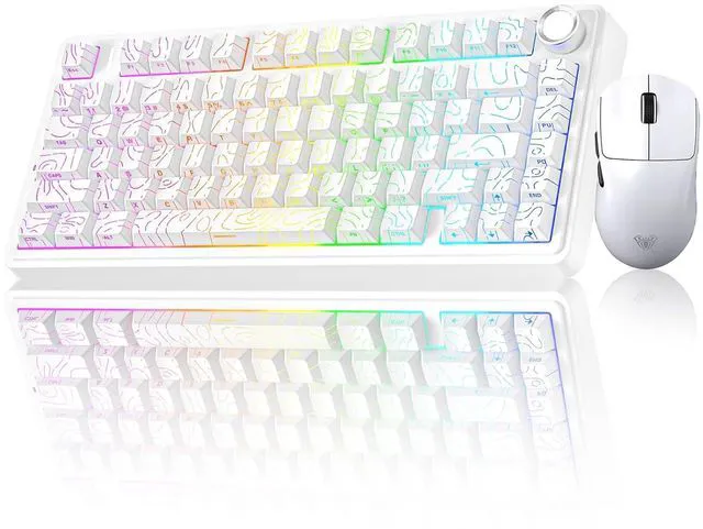 Main image of F75 Pro Wireless Mechanical Keyboard with Knob SC800 Wireless Gaming Mouse