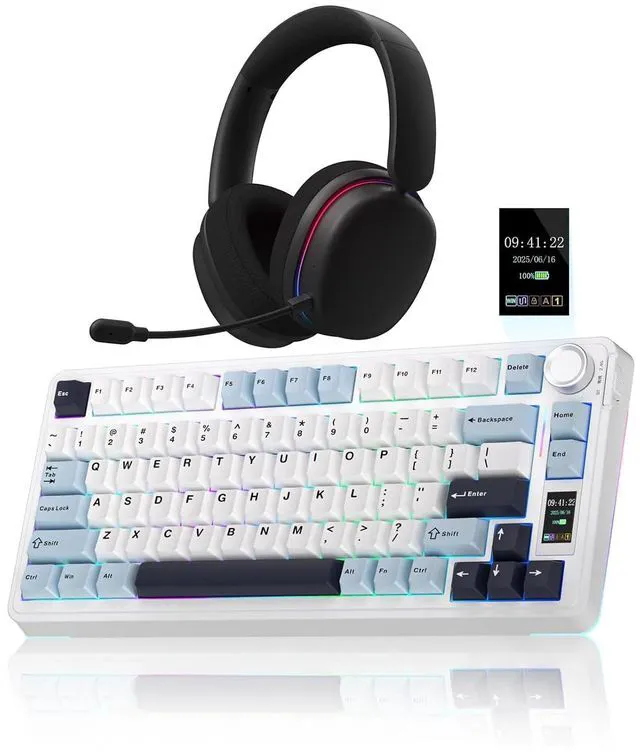 Main image of Wireless Keyboard and Headset Combo, S75 Pro Mechanical Keyboard G7 Pro Wireless Headset