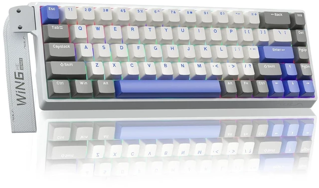 Main image of WIN68 HE MAX - Hall Effect Gaming Keyboard with Magnetic Switch, Adjustable Actuation Fast Trigger Mode, 8KHz Polling Rate, RGB Backlit Wired Mechanical Gaming Keyboard 60 Percent Compact Design