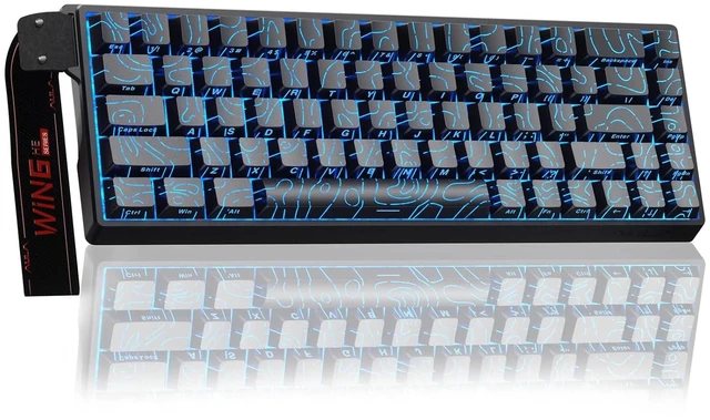Main image of WIN68 HE Mechanical Gaming Keyboard 60%, Hall Effect Magnetic Switch, Fast Trigger Mode Adjustable Actuation, 8000Hz Polling Rate, RGB Backlit, Small Wired Keyboard for Laptop/PC Gamer