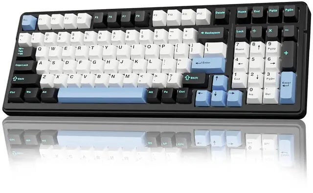 Main image of F99 Wireless Mechanical Keyboard,Tri-Mode BT5.0/2.4GHz/USB-C Hot Swappable Custom Keyboard,Pre-lubed Linear Switches,RGB Backlit Gaming Keyboards for PC/Tablet/Xbox/PS4/PS5