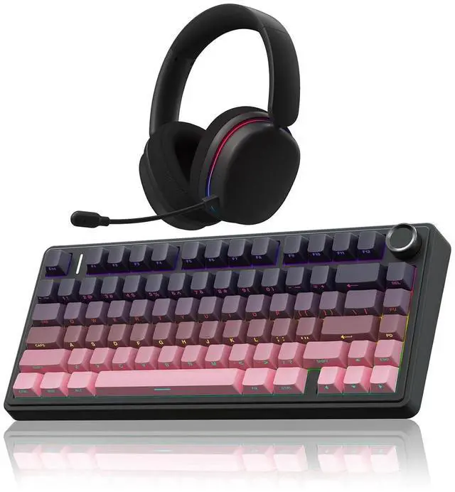 Main image of Wireless Keyboard and Headset Combo, F75 Pro Mechanical Keyboard G7 Pro Wireless Headset