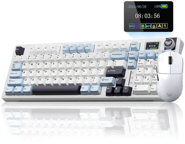 Main image of S98 Pro Wireless Mechanical Keyboard with Screen & Knob SC800 Wireless Gaming Mouse