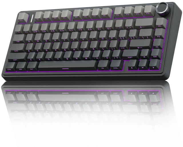 Alt view image 2 of 7 - F75 Pro Wireless Mechanical Keyboard with Knob SC800 Wireless Gaming Mouse