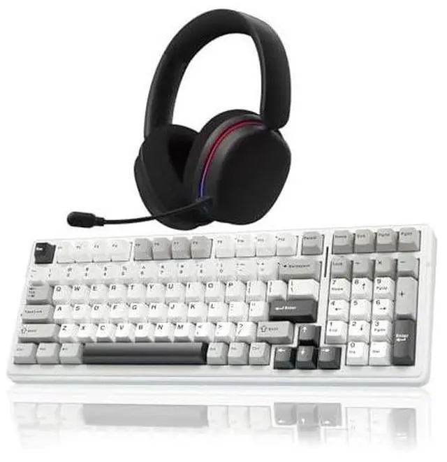 Main image of Wireless Keyboard and Headset Combo, F99 Mechanical Keyboard G7 Pro Wireless Headset